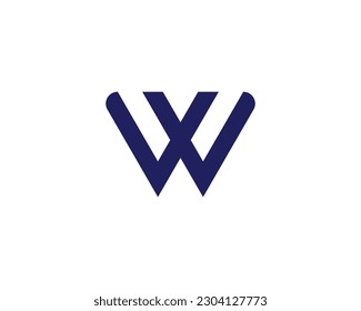 WX XW logo design vector template