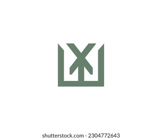 WX XW Logo design vector template