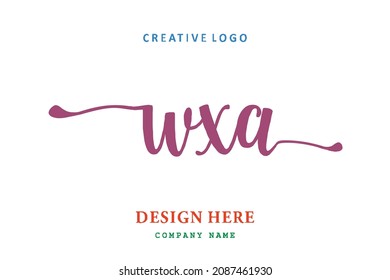 WXA lettering logo is simple, easy to understand and authoritative