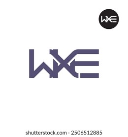 WXE Logo Letter Monogram Design