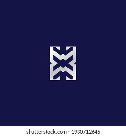 WXM logo design three letter symbol
