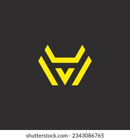 WY creative and modern logo design.