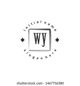 WY Initial beauty monogram logo vector