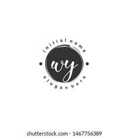 WY Initial beauty monogram logo vector