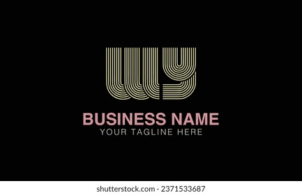 WY initial logo | initial based abstract modern minimal creative logo, vector template image. luxury logotype , real estate homie . typography . initials 