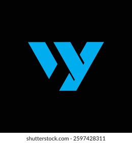 WY Letter Logo Design. WY Creative letter logo design vector, WY Letter Initial Logo Design. WY monogram Logo Unique Concept Vector.

