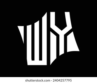 WY letter logo design vector art.