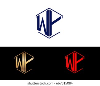 WY letters linked with hexagon shape logo
