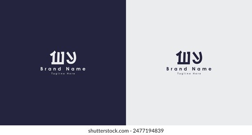 WY letters vector logo design