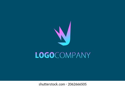 WY Logo company vector elegant simple iconic template