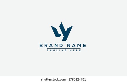 WY Logo Design Template Vector Graphic Branding Element.