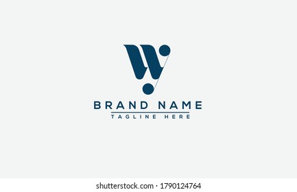 WY Logo Design Template Vector Graphic Branding Element.
