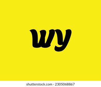 WY Logo design vector template