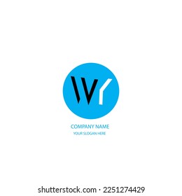 WY Simple Letters logo Design
