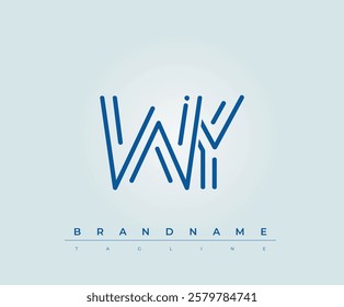 WY Technology Letter Logo Template. This tech letter logo is a graphic mark that uses letters to represent a technology company.
