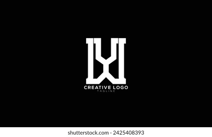 WY YW Abstract initial monogram letter alphabet logo design