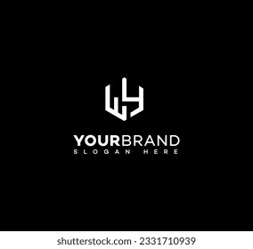WY, YW letter modern branding logo
