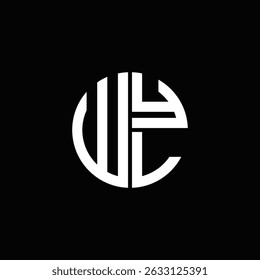 WYL logo WYL icon WYL monogram WYL letter minimalist Circle flat Unique modern abstract logo design.

