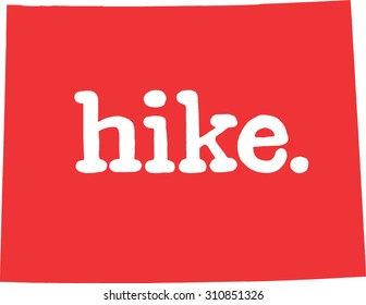 Wyoming hike state vector sign