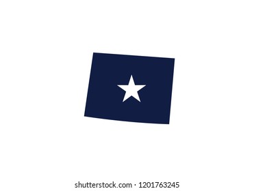 Wyoming outline map state shape usa state america symbol