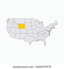 Wyoming Region highlighted on USA map
