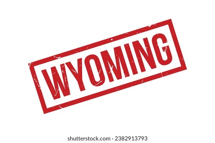 Vector de sello de goma Wyoming