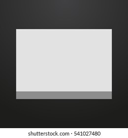 Wyoming State map in gray on a black background 3d