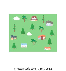 Wyoming USA state flat map