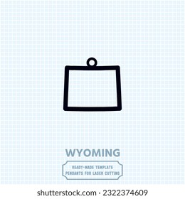 Wyoming in your heart, Indiana on your pendant. Our laser-cut metal template captures the essence of Wyoming's beauty. Unleash your creativity and craft a unique accessory that speaks volumes.