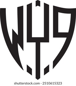 Projeto do logotipo do WYP Shield, ícone, símbolo, arquivo de vetor 