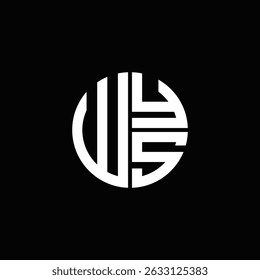 WYS logo WYS icon WYS monogram WYS letter minimalist Circle flat Unique modern abstract logo design.
