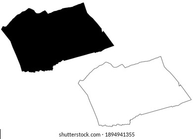 Wythe County, Commonwealth of Virginia (U.S. county, United States of America, USA, U.S., US) map vector illustration, scribble sketch Wythe map