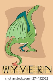 Wyvern with title