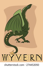 Wyvern with title
