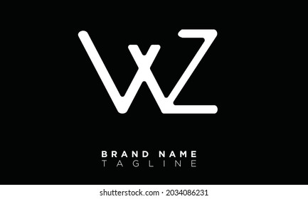 WZ Alphabet letters Initials Monogram logo ZW, W and Z