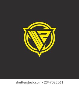 WZ creative and modern vector logo design