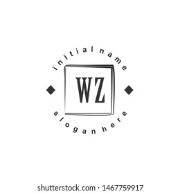 WZ Initial beauty monogram logo vector