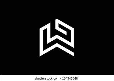 WZ letter logo design on luxury background. ZW monogram initials letter logo concept. WZ icon design. ZW elegant and Professional letter icon design on black background. W Z ZW WZ