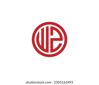 WZ logo design vector template