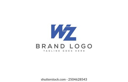 Diseño de Plantilla de Vector de diseño de logotipo WZ para marca
