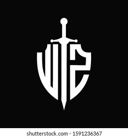 WZ logo with shield shape and sword