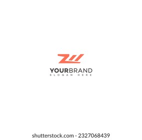 WZ, ZW letter modern branding logo