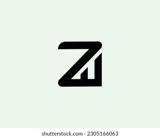 WZ ZW logo design vector template