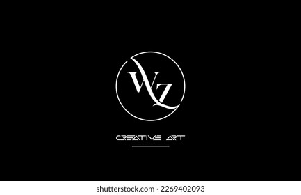WZ, ZW, W, Z abstract letters logo monogram