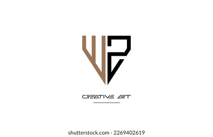 WZ, ZW, W, Z abstract letters logo monogram