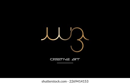 WZ, ZW, W, Z abstract letters logo monogram