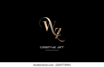 WZ, ZW, W, Z abstract letters logo monogram