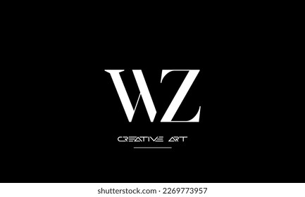 WZ, ZW, W, Z abstract letters logo monogram