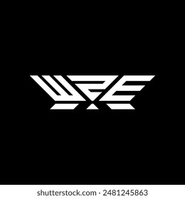 WZE letter logo vector design, WZE simple and modern logo. WZE luxurious alphabet design  