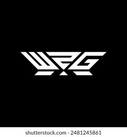Diseño de Vector del logotipo de la letra de WZG, logotipo simple y moderno de WZG. Diseño de alfabeto de lujo WZG  